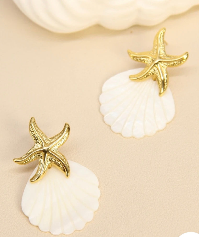 Boucles d’oreilles coquillages