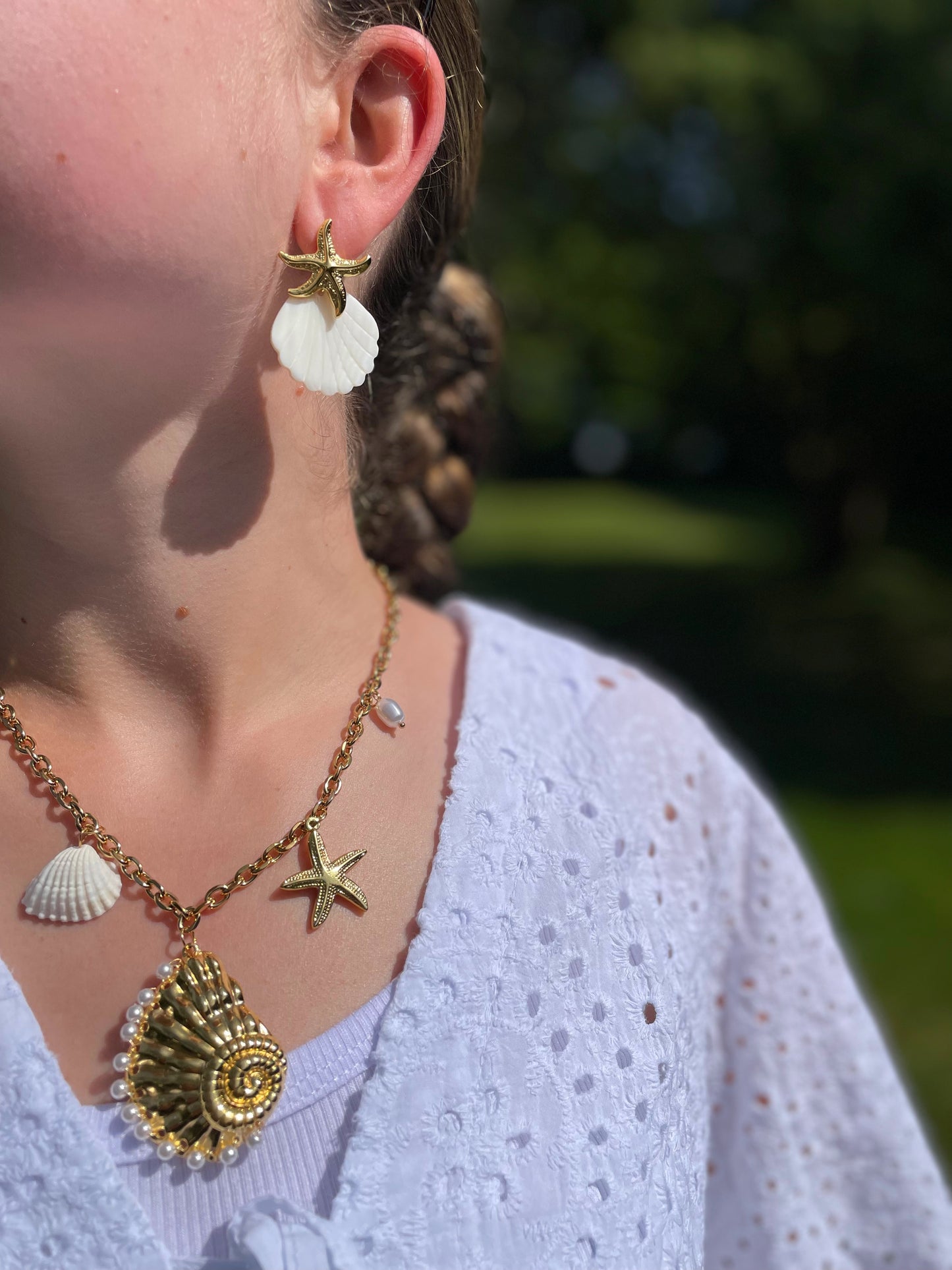 Boucles d’oreilles coquillages