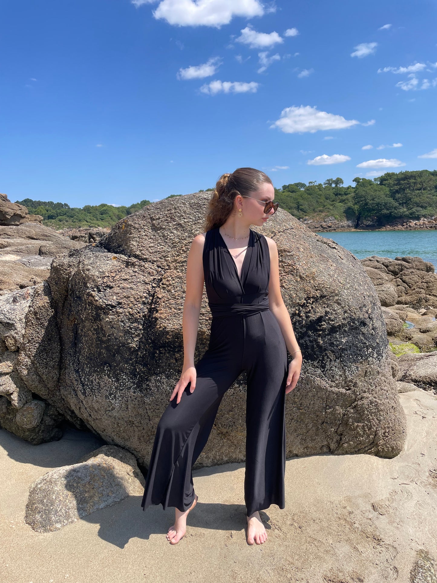 Combi pantalon noir