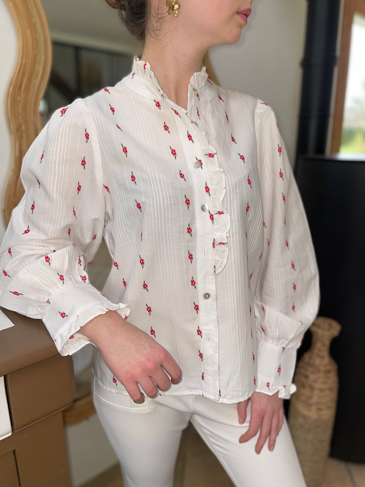 Chemise fleurie