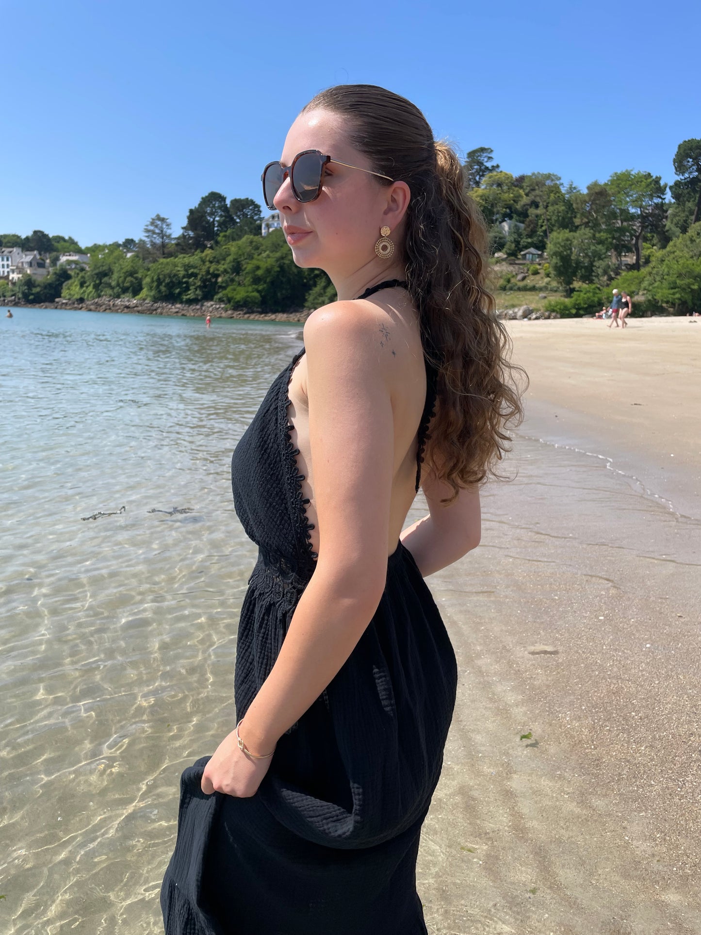 Robe longue noire