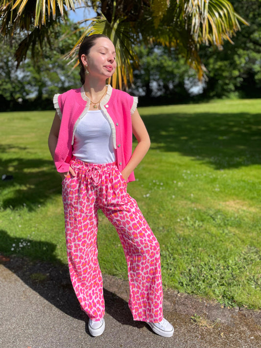 Pull sans manches Rose