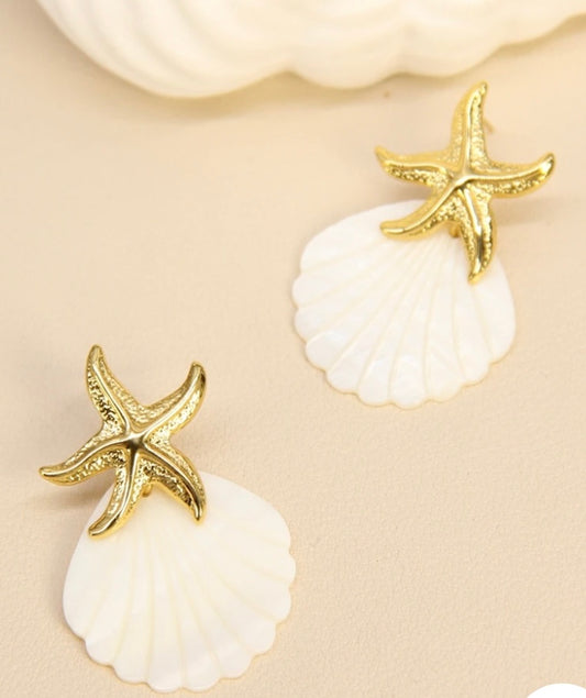 Boucles d’oreilles coquillages
