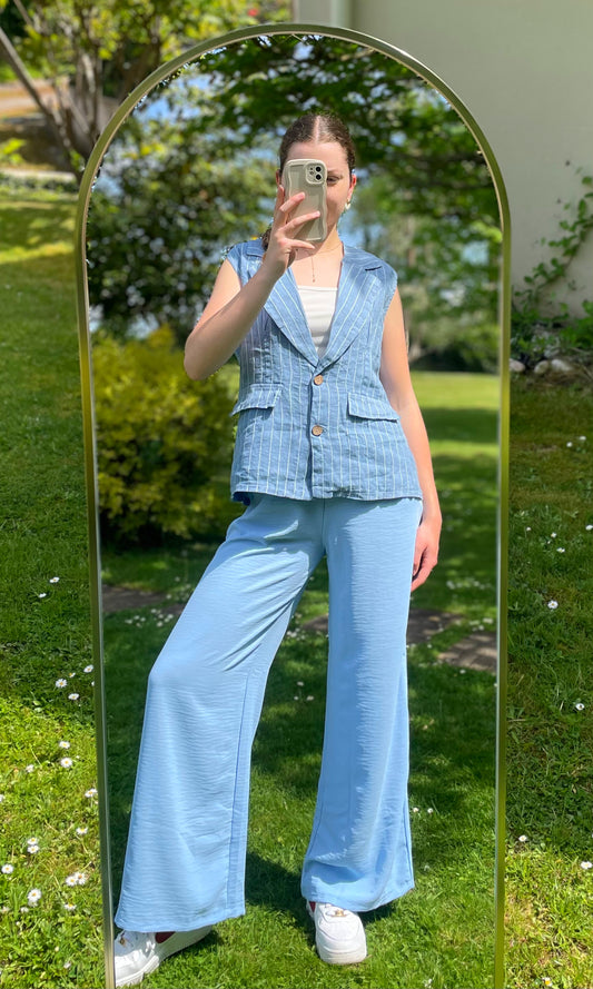 Pantalon Flavie Bleu
