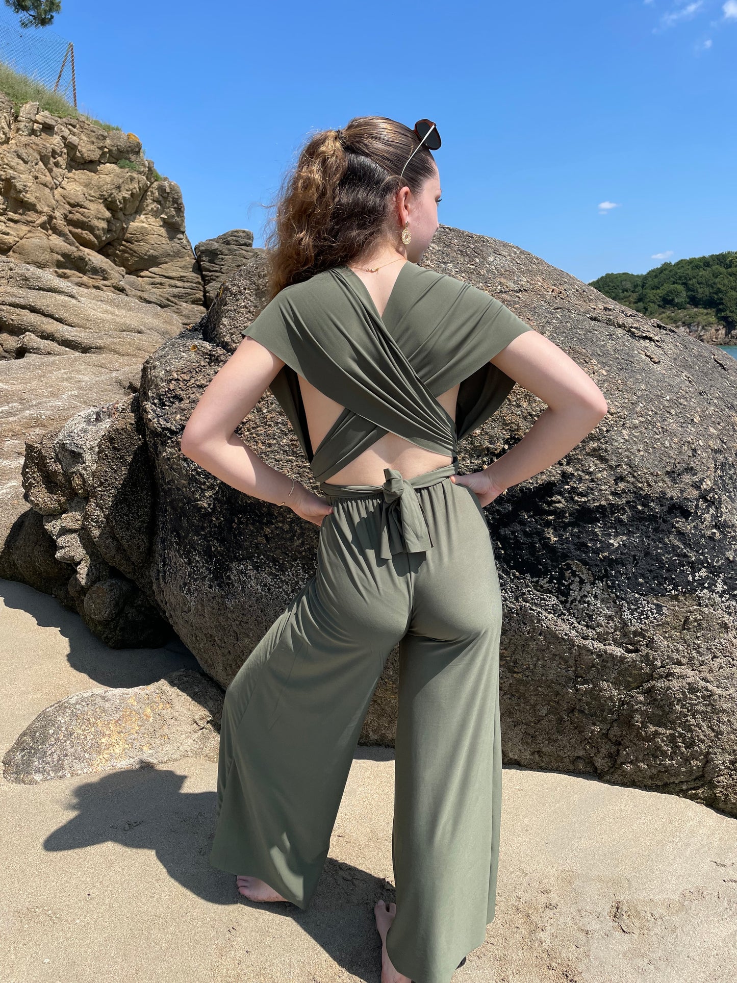 Combi pantalon kaki