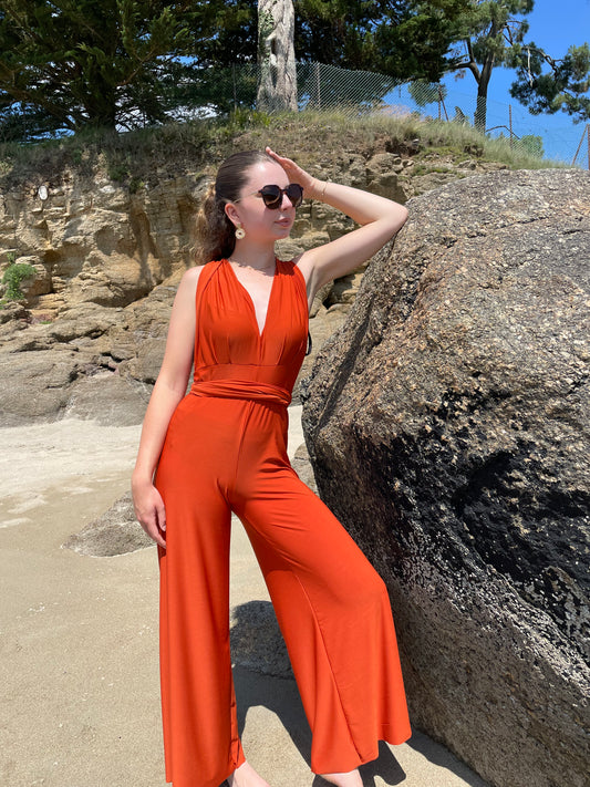 Combi pantalon terracotta