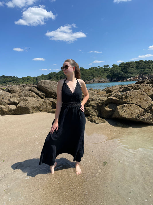 Robe longue noire