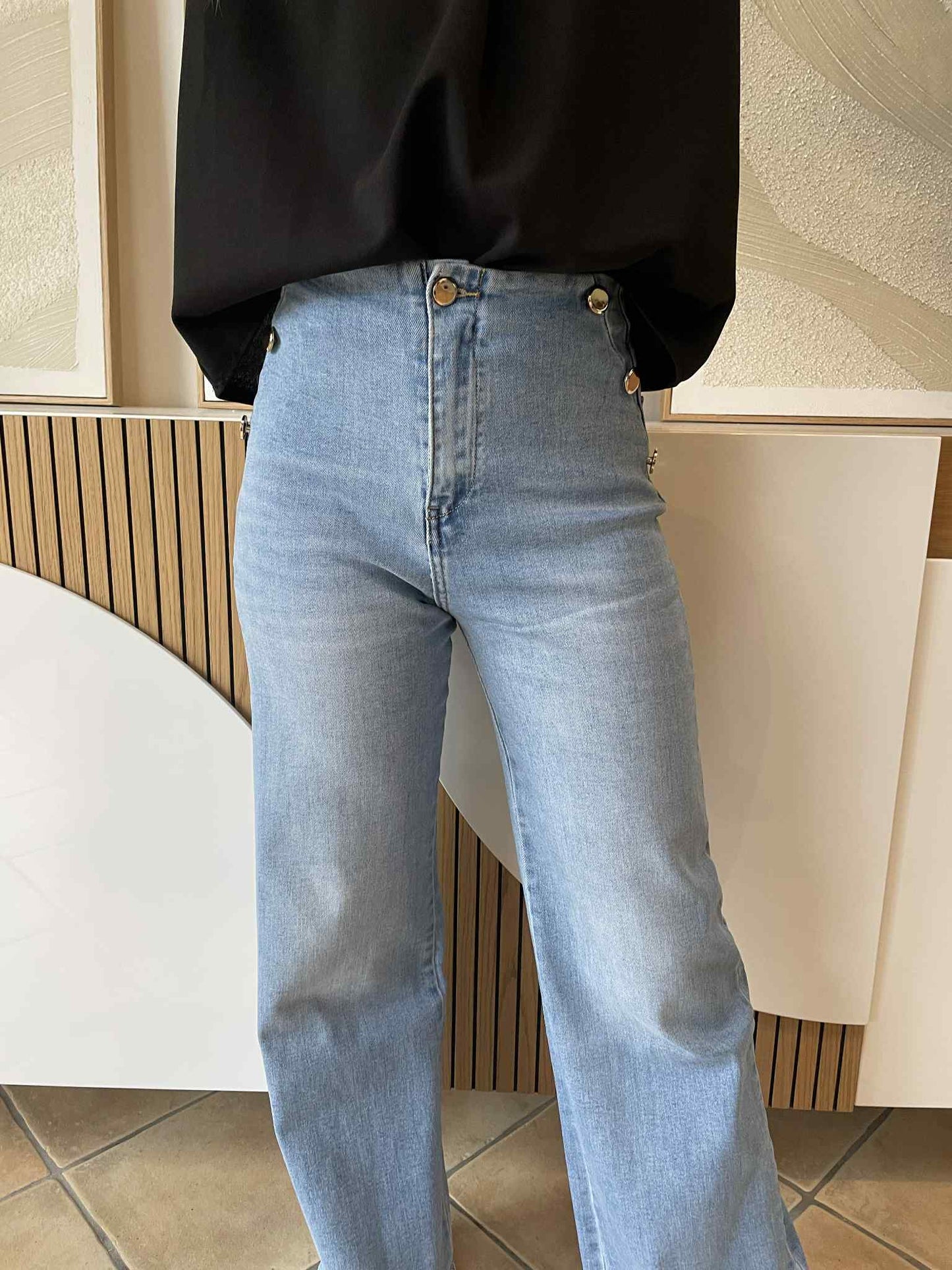 Jeans Barbara bleu clair